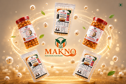 MAKNO Premium Makhana Combo Pack | Shahi & Roasted Flavours | 770g