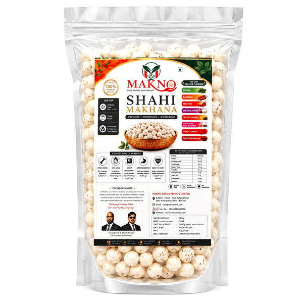 Makno Shahi Makhana Plain Fox Nuts - 250g
